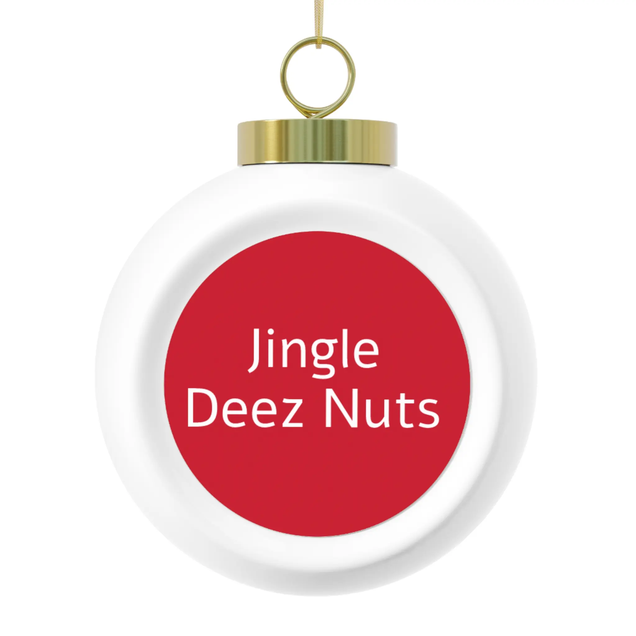 Jingle Deez Nuts Christmas Ball Ornament