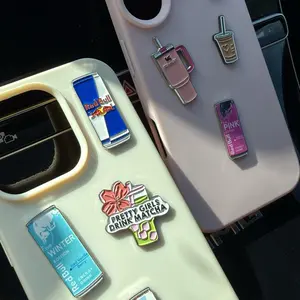 Metal Phone Sticker - Drinks - Decorative Badge For Devices