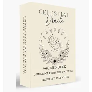 Celestial Oracle Cards: Guidance from the Universe - Manifestation and Ascension, Cosmic Affirmation Deck with Starry Universe Art, Intuition & Yes/No Guidance Cards for divination, Spiritual Insight & Daily Reflection (3.14" x 4.72") Tarot Card Game