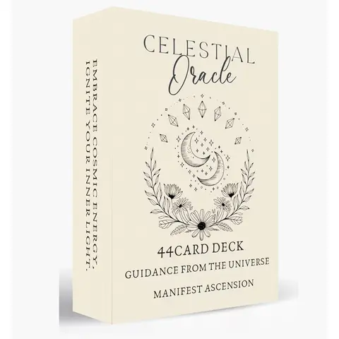 Celestial Oracle Cards: Guidance from the Universe - Manifestation and Ascension, Cosmic Affirmation Deck with Starry Universe Art, Intuition & Yes/No Divination Cards, Spiritual Insight & Daily Reflection, 3.14" x 4.72", Tarot Card Game