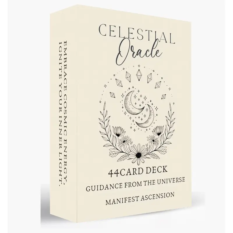 Celestial Oracle Cards: Guidance from the Universe - Manifestation and Ascension, Cosmic Affirmation Deck with Starry Universe Art, Intuition & Yes/No Divination Cards, Spiritual Insight & Daily Reflection, 3.14" x 4.72", Tarot Card Game
