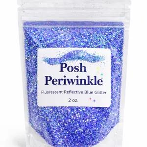 Posh Periwinkle – Fluorescent Reflective Blue Glitter (2 oz)