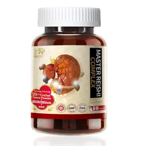 Reishi Mushroom + NMN Dietary Capsules, 99.9% Absorption NAD Supplement, Nootropic for Focus & Energy Support, Calm & Stress Relief, Natural Anxiety Remedy 60 Count Brain Fog Aid vitamins women blood flow