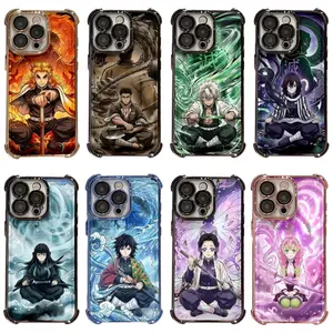Hot Anime Demon S-Slayer Hashira Colorful Unique Artistic Phone Cases For iPhone 17 Promax Pro Air 16 Plus 15 14 13 12 11 Shockproof Protective Cover Gift For Birthday Christmas Halloween