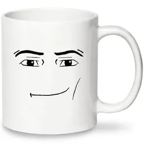 Creative Man Face Pattern, Ceramic Coffee Cup, Novelty Water Cup, Funny Accent Mug, Drinking Supplies for Home Office Use