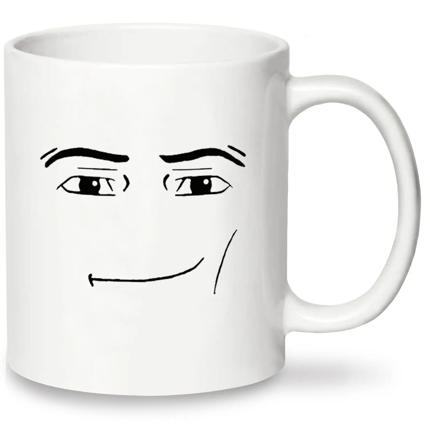 Creative Man Face Pattern Coffee Mug, Ceramic Coffee Cup, Novelty Water Cup, Drinking Supplies for Home Office Use