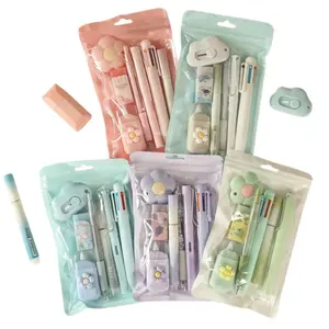 Cute Stationery Set, Pen Set, 1/4 SetsStock upWriting Essentials Set, School Supplies Gift forStudent & Stationery Supplies for Home SchoolOffice