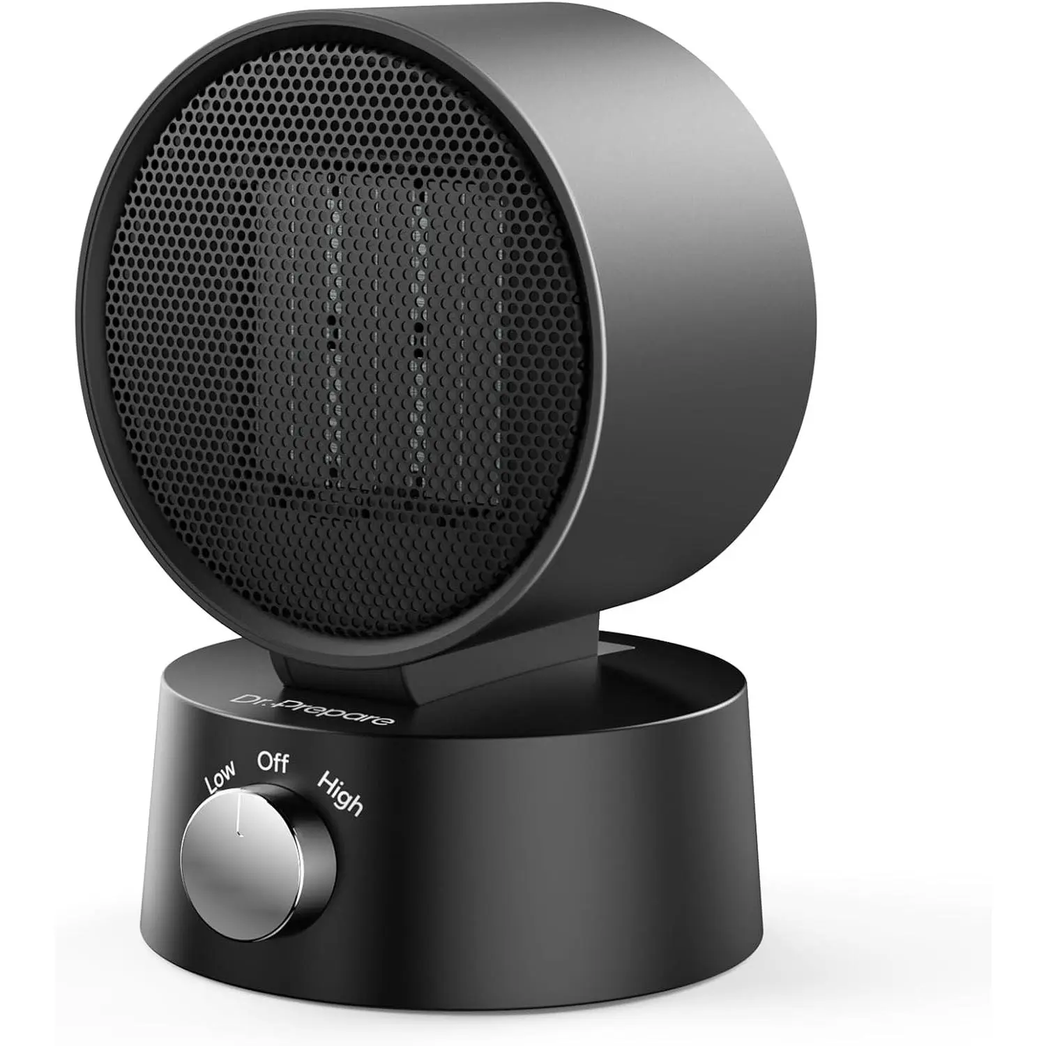 600W PTC Ceramic Portable Space Heater - 600w Power, 5.4"x5.3"x7.8" Synthetic Durable Unit, Fast Heating, Small Footprint, Space-Saving, Adjustable Tilt, Safety Protection, Silent for Home Bedroom, Office Indoor Use