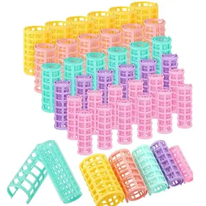 Plastic Snap Hairs Roller Heatless Curler No Heat Hair Rollers Lazy Curls Root Perm Rods Bangs Curling Rod Hair Styling Tools Haircare