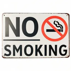 No Smoking Metal Sign, Vintage Style Plaque for Kitchen, Club, Bar, Restaurant, Living Room, Home Decor Sign, Home Decor Products