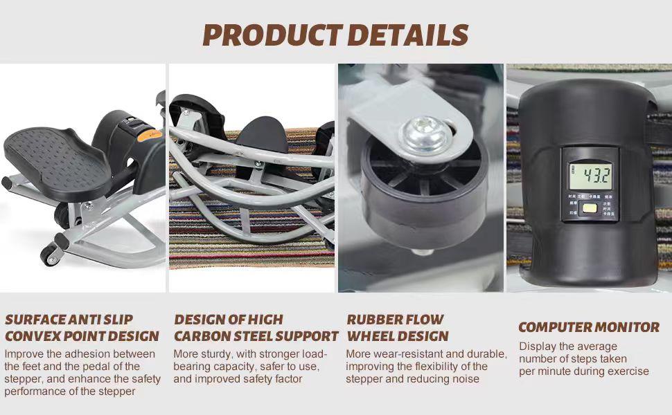 Multi-Functional Twisting Stepper: Indoor Exercise Machine with Ropes