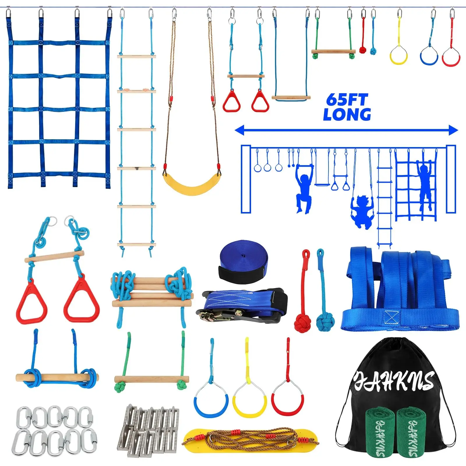 65 ft Rope Climbing Exercise Set  (Single Rope)