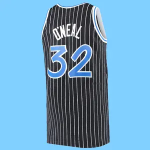 Shaquille Men's Sleeveless stitched Basketball Jersey Black collect