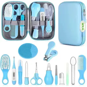 Baby Grooming Kit, Infant Safety Care Set with Hair Brush Comb Nail Clipper Nasal Aspirator,Baby Essentials Kit for Newborn Girls Boys