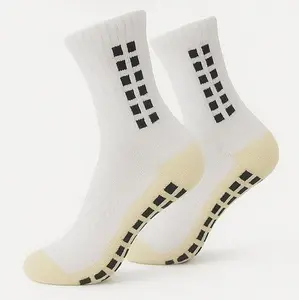 Unisex Non-Slip Grip Socks for Soccer, Gym, Pilates, Yoga - Breathable,Cushioned, Anti-Skid Athletic Socks for Adults, Teens & Kids (10+)