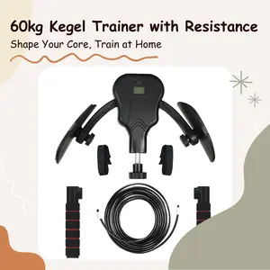 Kegel Trainer with Adjustable Resistance 60KG Leg Clamp Leg Shaper Exercise Machine for Pelvic Floor Muscle Home Fitness Equipment