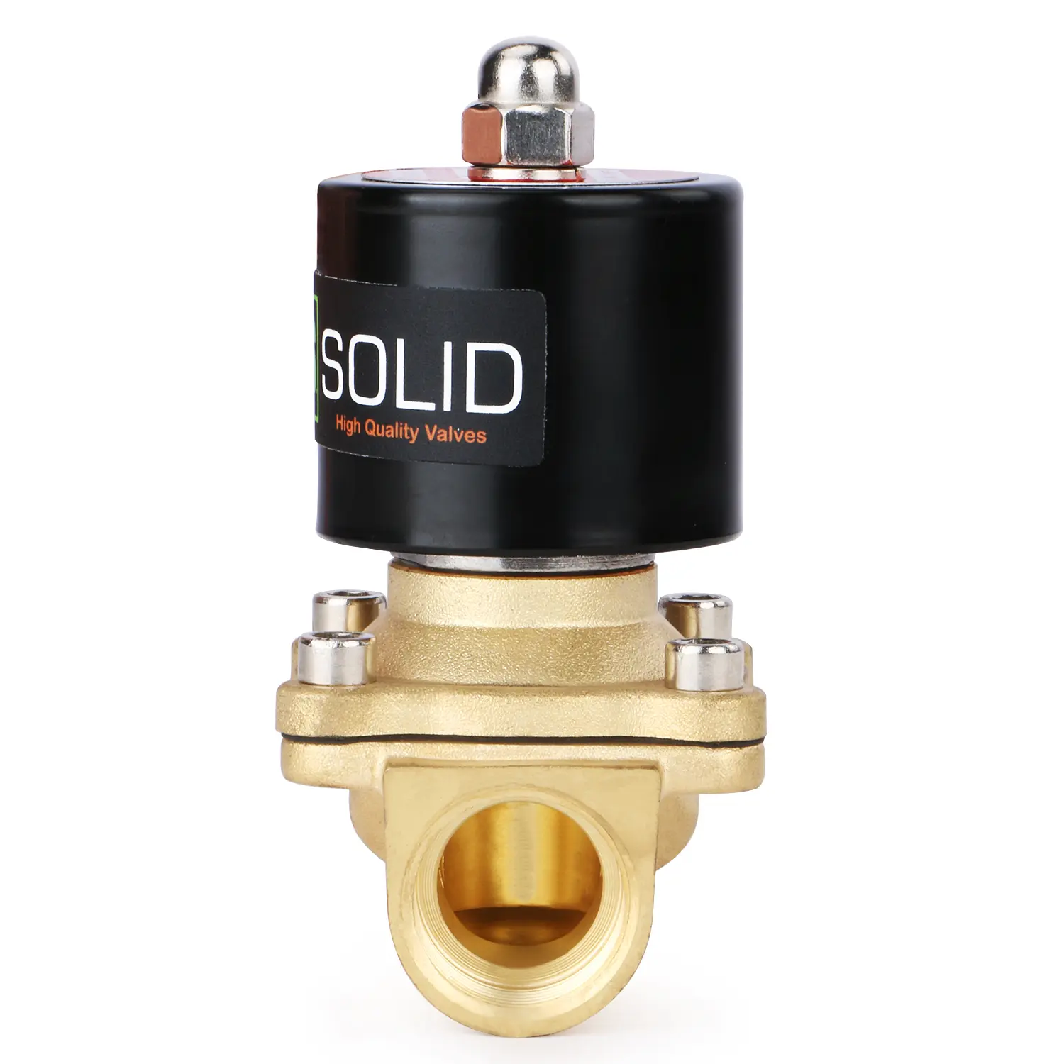 U.S. Solid 3/4" Electric Solenoid Valve Brass 110V AC Normally Closed