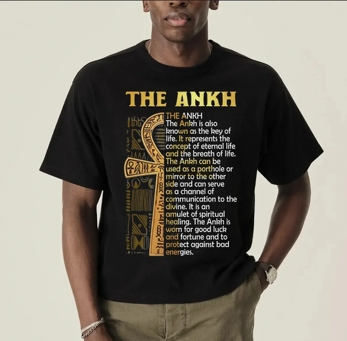 The ANKH Definition Unisex T-shirt for Men and Women, Black History, Black Men, Black Women