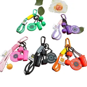 Human Hair Wig Pre Weave Straight Quality 350 Density Hairpieces for Women Sports Gym Training Keychain Backpack Charms Souvenirs Gift