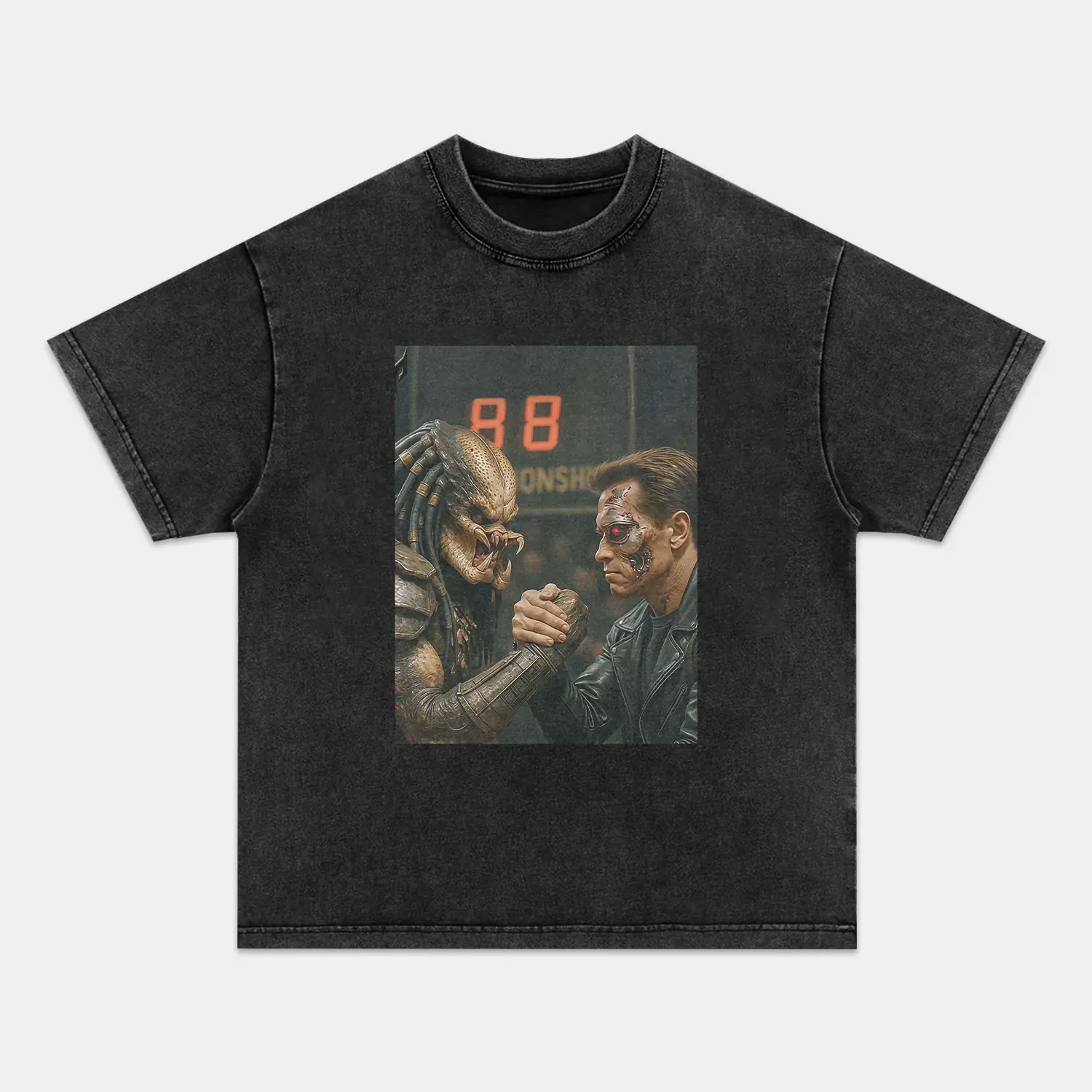 PREDATOR T-shirt, Unisex Vintage Crew Neck Regular Fit Cotton Fabric Casual Comfort Breathable Short Sleeve Funny T-shirts Fashion Men&Women's Top for Streetwear 101302