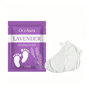 Lavender Foot Peel Mask - Gentle Exfoliating Foot Mask, Removes Dead Skin & Calluses, Moisturizes, Softens Feet, Individually Packaged