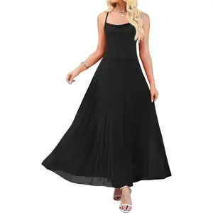 WEACZZY Women Summer Maxi Dresses Spaghetti Strap Dress Beach Long Dresses