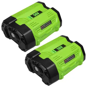 2Pack 3.0Ah Replacement Battery for EGO 56V Batteries BA2800T BA4200 BA1400 56-Volt Compatible with EGO 56 Volt CS1604 CS1804 CS1403 HT2400 LB6504 LB5804 LB6500 LB4800 PH1400 Power Tools (Green)