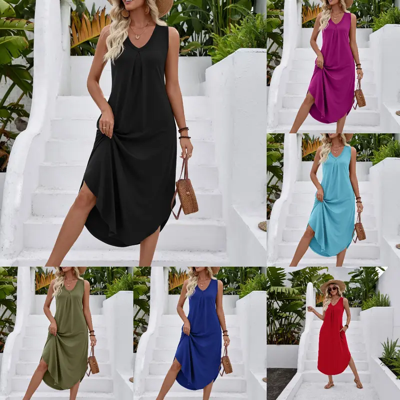 dress with hip pleats Women's Calla Drop Waist Box Pleated Rayon Midi Dress S/M/L Cream MEAN BLVD L / Cream