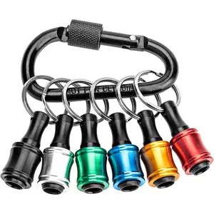 Bit Holder  1/4 Socket Hex Shank  Bits Holder Light-weight for  Driver Drill Bit  Extension Bar Quick Release Easy Change Tools &  Improvement  (Black)