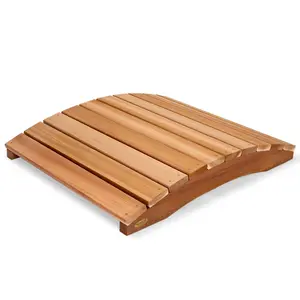 All Things Cedar Wooden Bridge, Outdoor Garden Walkway, 3 Feet, Natural Finish