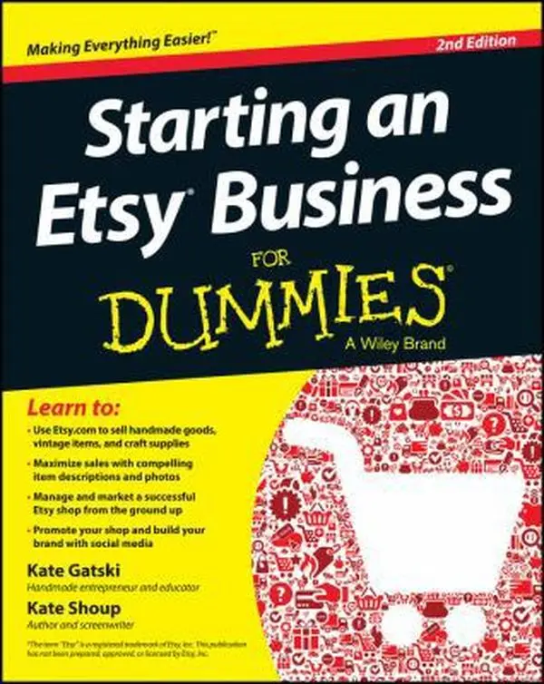 USED Book - Starting an Etsy Business for Dummies by Kate Gatski (Paperback) - english