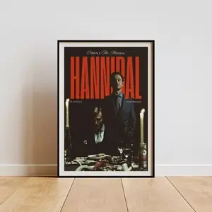Hannibal Movie Poster, Mads Mikkelsen Will Graham Retro Poster