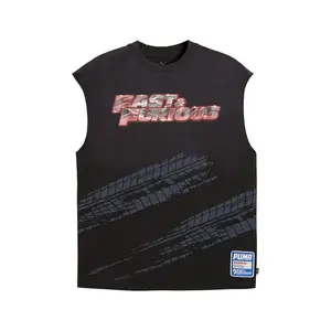 PUMA Mens X Fast And Furious Crew Neck Sleeveless  Casual - Black