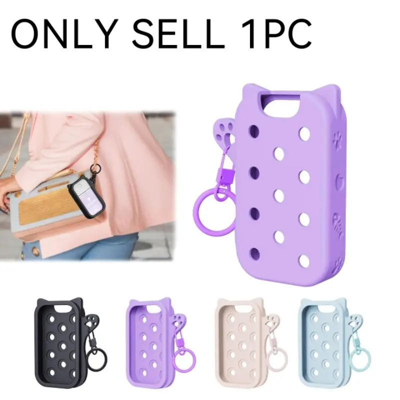 No-Rinse Hand Sanitizer Spray Protective Case, Hand Sanitizer Holder, Silicone Cover, Hanging Spray Bottle Sleeve, Durable and Flexible Design