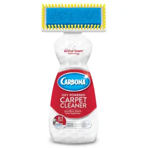 Carbona Carpet Cleaner with Brush | Oxy-Powered Foam for Spot Stain Removal | 13.5 Fl Oz