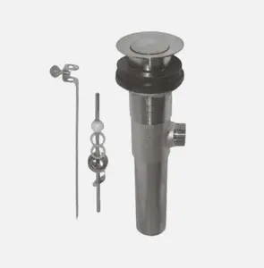 Avalon Pop-up Chrome Stainless Heavy Duty Drain Stoppers with Accessories for Reliable Drainage Includes Tools and Parts