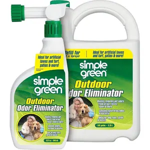 Simple Green Outdoor Pet Odor Eliminator – Hose End Sprayer & 1 Gallon Refill for Grass & Patio
