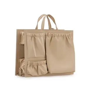 New Simple Tote Inner Bag with Multiple Pockets, Baby Care Items Organizer, Divided Maternity Bag, Multi-Functional Mommy Bag, Travel Essentials Bag