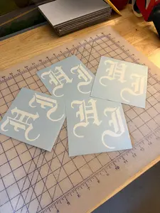 HI - Old English Letter Decal