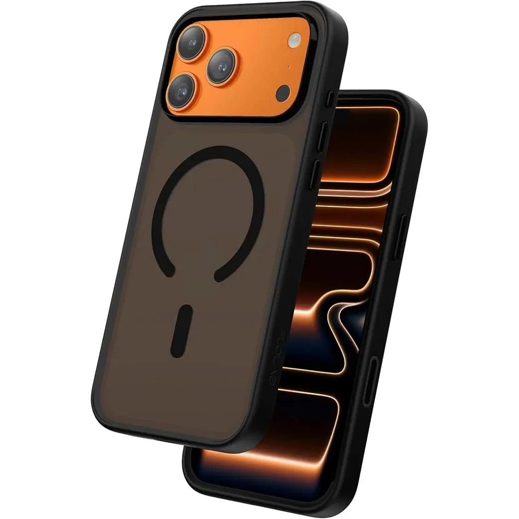 Magnetic phone case for iPhone 17 16 15 14 13 12 pro max plus case,16e ,Compatible with Magsaferop Shockproof Drop Protective  Military Grade Protective black cute phone cases,for Men Women Girls