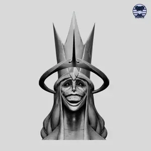 Shadow Monarch Inspired Sticker, Gothic Dark King Vinyl Sticker, Sinister Crowned Entity for Laptop, Car, Water Bottle, Notebook Decor