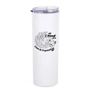 Cats and Crystals Coffee Tumbler