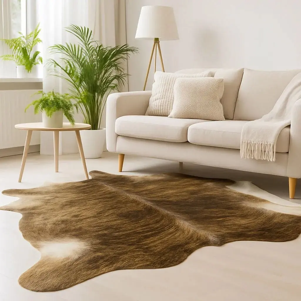 Exotic Brindle Cowhide Rug