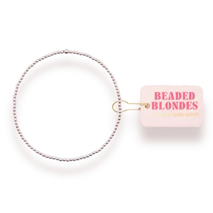 2MM Silver Beaded Bracelet