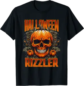 Funny Halloween Rizzler Ironic Meme Brainrot Costume Quote T-Shirt - Joelalbe Shop 34B0DG6PL78T