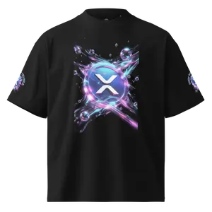 Elev8minds Quantum XRP Army Unisex organic oversized high neck t-shirt