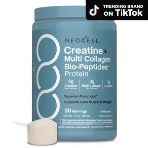NeoCell Creatine Monohydrate Powder - With Multi Collagen Peptides - 30 Servings - Unflavored - for Women and Men NeoCell Creatine Monohydrate Powder - With Multi Collagen Peptides - 30 Servings - Unflavored - for Women and Men