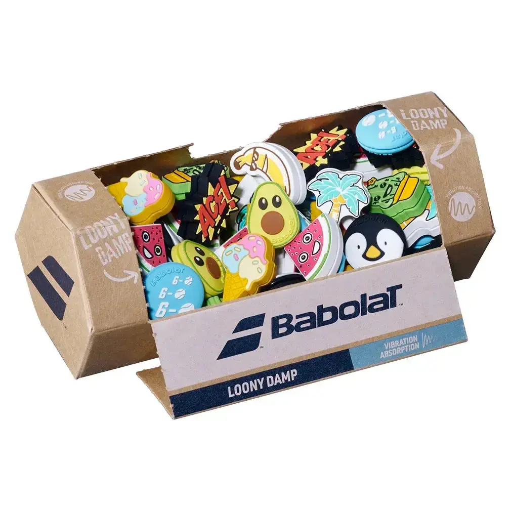 Loony Box X75 Tennis Dampeners, Cartoon Themed Accessory for Tennis Racquets, Reduces String Vibration, Vibration Absorb, Plastic, Racquet Fit
