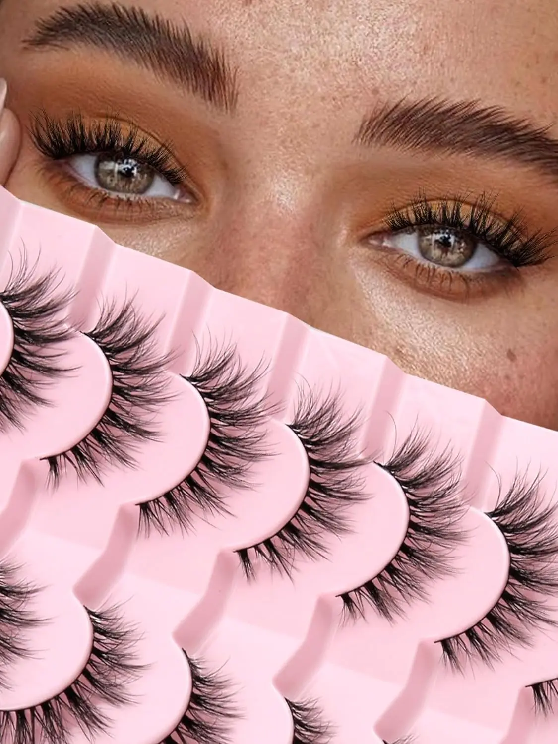 Lashes Natural Cat Eye Lashes Wispy Eyelashes