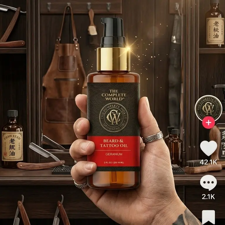 Universal Botanical Hair & Skin Recovery Oil – Multi-Use Scalp, Beard & Tattoo Conditioning Serum (2 oz)